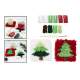 Maxbell Set of DIY crochet Embroidery Kits Home decor Coaster Latch Hook Kits
