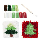 Maxbell Set of DIY crochet Embroidery Kits Home decor Coaster Latch Hook Kits
