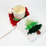 Maxbell Set of DIY crochet Embroidery Kits Home decor Coaster Latch Hook Kits