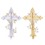 Maxbell Flower Embroidery Patch Iron On Badges Sew On Decoration Sewing Craft Jacket Argent