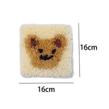 Maxbell Coaster Latch Hook Kits DIY Crochet Embroidery Kits for Cup Coaster Making A