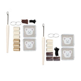 Maxbell Coaster Latch Hook Kits DIY Crochet Embroidery Kits for Cup Coaster Making A