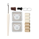 Maxbell Coaster Latch Hook Kits DIY Crochet Embroidery Kits for Cup Coaster Making A