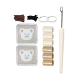 Maxbell Coaster Latch Hook Kits DIY Crochet Embroidery Kits for Cup Coaster Making A