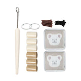Maxbell Coaster Latch Hook Kits DIY Crochet Embroidery Kits for Cup Coaster Making A