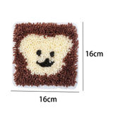 Maxbell Coaster Latch Hook Kits DIY Crochet Embroidery Kits for Cup Coaster Making B