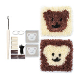 Maxbell Coaster Latch Hook Kits DIY Crochet Embroidery Kits for Cup Coaster Making B