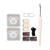Maxbell Coaster Latch Hook Kits DIY Crochet Embroidery Kits for Cup Coaster Making B