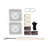 Maxbell Coaster Latch Hook Kits DIY Crochet Embroidery Kits for Cup Coaster Making B