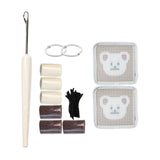 Maxbell Coaster Latch Hook Kits DIY Crochet Embroidery Kits for Cup Coaster Making B
