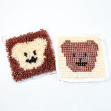 Maxbell Coaster Latch Hook Kits DIY Crochet Embroidery Kits for Cup Coaster Making B