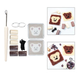 Maxbell Coaster Latch Hook Kits DIY Crochet Embroidery Kits for Cup Coaster Making B