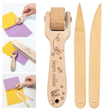 Maxbell Bone Folder Fittings Durable Sewing Tools Seam Roller for Quilting Wallpaper