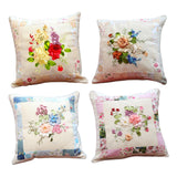 Maxbell Maxbell Embroidery Pillow Covers Kit Sewing Craft Floral Pattern for Wedding Bedroom Option 1