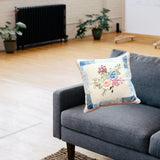 Maxbell Maxbell Embroidery Pillow Covers Kit Sewing Craft Floral Pattern for Wedding Bedroom Option 1