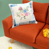Maxbell Maxbell Embroidery Pillow Covers Kit Sewing Craft Floral Pattern for Wedding Bedroom Option 1