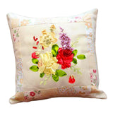 Maxbell Maxbell Embroidery Pillow Covers Kit Sewing Craft Floral Pattern for Wedding Bedroom Option 3