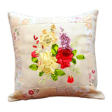 Maxbell Maxbell Embroidery Pillow Covers Kit Sewing Craft Floral Pattern for Wedding Bedroom Option 3