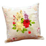 Maxbell Maxbell Embroidery Pillow Covers Kit Sewing Craft Floral Pattern for Wedding Bedroom Option 3