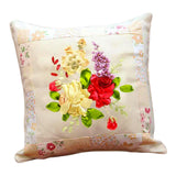 Maxbell Maxbell Embroidery Pillow Covers Kit Sewing Craft Floral Pattern for Wedding Bedroom Option 3