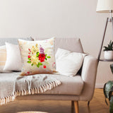 Maxbell Maxbell Embroidery Pillow Covers Kit Sewing Craft Floral Pattern for Wedding Bedroom Option 3