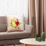 Maxbell Maxbell Embroidery Pillow Covers Kit Sewing Craft Floral Pattern for Wedding Bedroom Option 3