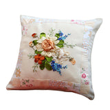 Maxbell Maxbell Embroidery Pillow Covers Kit Sewing Craft Floral Pattern for Wedding Bedroom Option 4