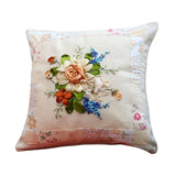 Maxbell Maxbell Embroidery Pillow Covers Kit Sewing Craft Floral Pattern for Wedding Bedroom Option 4
