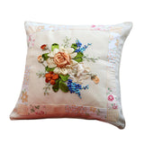 Maxbell Maxbell Embroidery Pillow Covers Kit Sewing Craft Floral Pattern for Wedding Bedroom Option 4