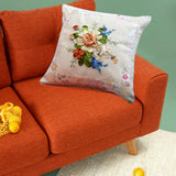 Maxbell Maxbell Embroidery Pillow Covers Kit Sewing Craft Floral Pattern for Wedding Bedroom Option 4