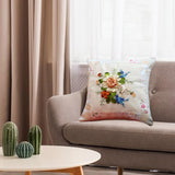 Maxbell Maxbell Embroidery Pillow Covers Kit Sewing Craft Floral Pattern for Wedding Bedroom Option 4