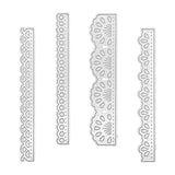 Maxbell 4 Pcs Set Cutting Dies Stencil Tools DIY Art Crafts Steel for Scrapbook