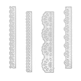 Maxbell 4 Pcs Set Cutting Dies Stencil Tools DIY Art Crafts Steel for Scrapbook