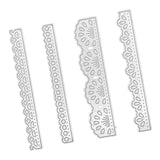 Maxbell 4 Pcs Set Cutting Dies Stencil Tools DIY Art Crafts Steel for Scrapbook