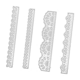 Maxbell 4 Pcs Set Cutting Dies Stencil Tools DIY Art Crafts Steel for Scrapbook