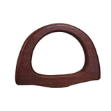 Maxbell Wooden Handle Handmade D Shaped Handle Replacement for Clutches Purse Making