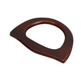 Maxbell Wooden Handle Handmade D Shaped Handle Replacement for Clutches Purse Making