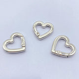 Maxbell 10Pcs Spring Rings 0.75inch Keyring Buckle Metal for Necklace Bracelets silver