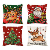 Maxbell Multicolor Christmas Pillow Cover Pillow Case Xmas Decoration Bed Winter Deer