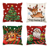 Maxbell Multicolor Christmas Pillow Cover Pillow Case Xmas Decoration Bed Winter Deer