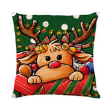 Maxbell Multicolor Christmas Pillow Cover Pillow Case Xmas Decoration Bed Winter Deer