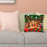 Maxbell Multicolor Christmas Pillow Cover Pillow Case Xmas Decoration Bed Winter Deer