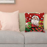 Maxbell Multicolor Christmas Pillow Cover Pillow Case Xmas Decoration Bed Winter Old Man