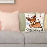 Maxbell Multicolor Christmas Pillow Cover Pillow Case Xmas Decoration Bed Winter Fawn