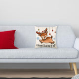 Maxbell Multicolor Christmas Pillow Cover Pillow Case Xmas Decoration Bed Winter Fawn