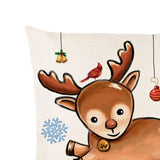 Maxbell Multicolor Christmas Pillow Cover Pillow Case Xmas Decoration Bed Winter Fawn