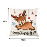 Maxbell Multicolor Christmas Pillow Cover Pillow Case Xmas Decoration Bed Winter Fawn