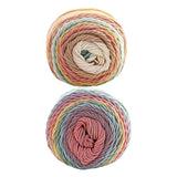 Maxbell 5 Strands Rainbow Yarn Braided Rope Cord Knitting Handmade for Sweater A