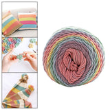 Maxbell 5 Strands Rainbow Yarn Braided Rope Cord Knitting Handmade for Sweater A