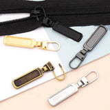 Maxbell 10x Metal Zipper Heads Fasteners Zip Pulls for Jackets Clothes Luggage Argent